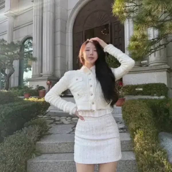 [BUNJANG] De Bella Tweed Cardigan Jacket - Imported Clothing / 드벨라 트위드 가디건 자켓 수입의류