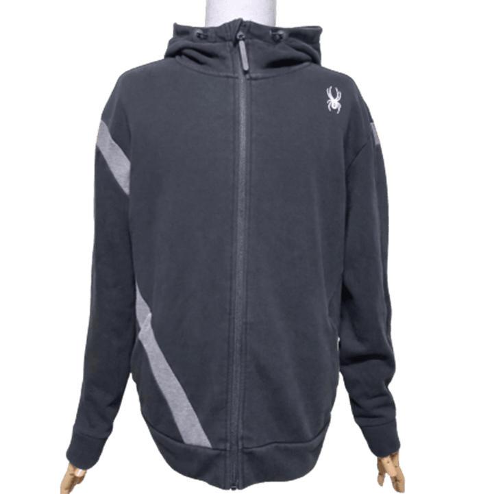 [BUNJANG] Spider Men's Fall/Winter Fleece Hooded Zip-Up Jacket 100 / 스파이더 정품 남자 추동용 남성용 기모 후드집업자켓점퍼100