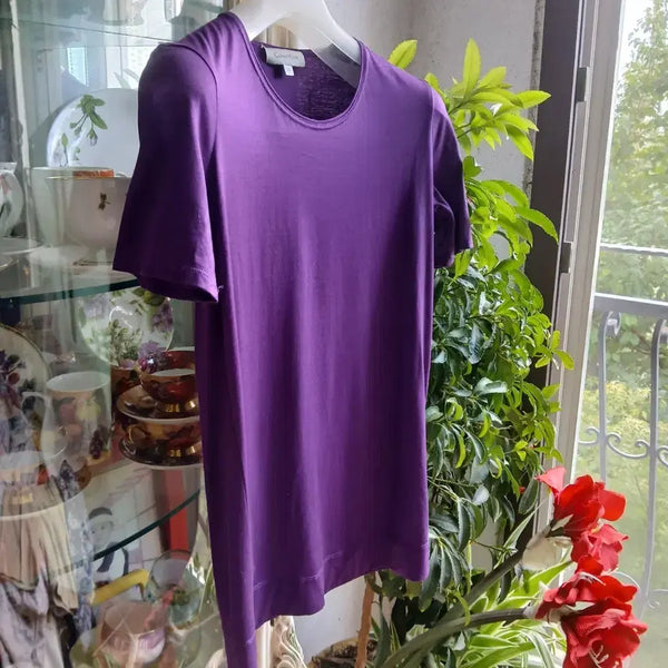 [BUNJANG] Calvin Klein Purple Cotton Short Sleeve T-Shirt / 캘빈클라인 퍼플 반팔 티셔츠