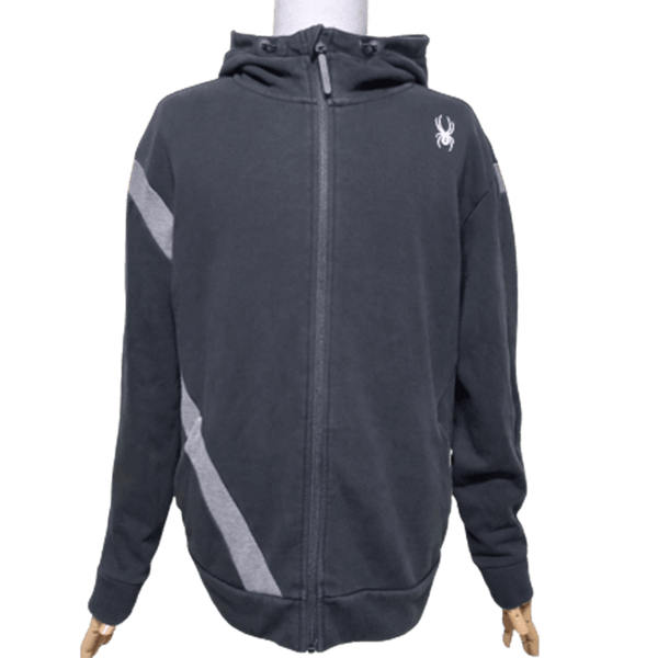 [BUNJANG] Spider Men's Fleece Lined Hooded Zip-Up Jacket (Size 100) / 스파이더 정품 남자 추동용 남성용 기모 후드집업자켓점퍼100
