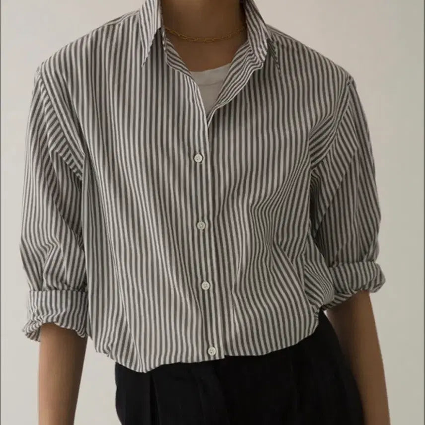 [BUNJANG] URBANIC30 Stripe Shirt / 얼바닉30 스트라이프 셔츠
