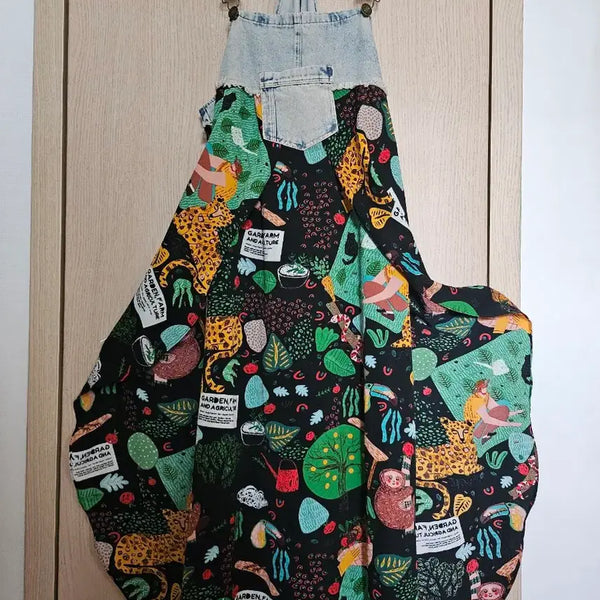 [BUNJANG] Unique Denim Jumpsuit Dress / 유니크한데님점프원피스