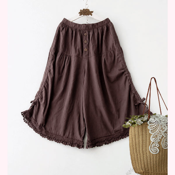 [BUNJANG] 100% Cotton LATE Skirt Pants / 면100% 레잇 치마팬츠