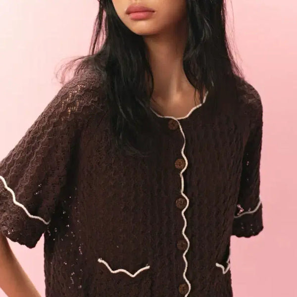 [BUNJANG] H&M Pointelle Knit Cardigan (Medium) / H&M 포인텔 니트 가디건 m