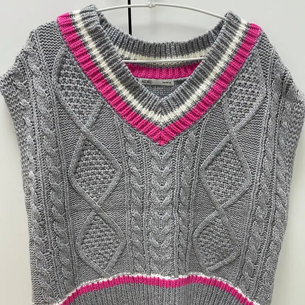 [BUNJANG] MIXXO Knit Vest M / MIXXO 니트 조끼 m
