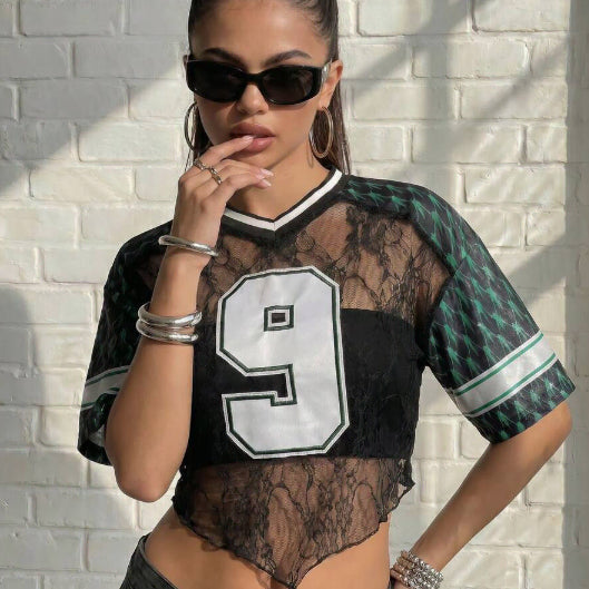 [BUNJANG] Shein See-Through Crop Top / 시스루 크롭탑