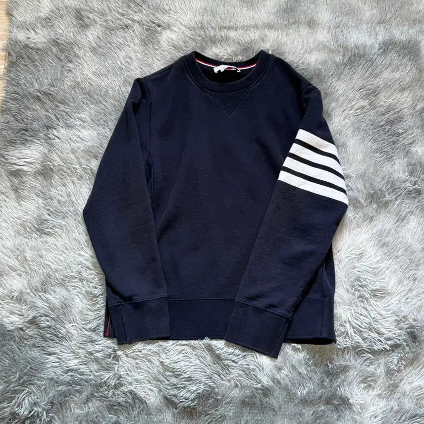 [BUNJANG] Thom Browne 4-Bar Sweatshirt Navy / 톰브라운 4선 맨투맨 네이비