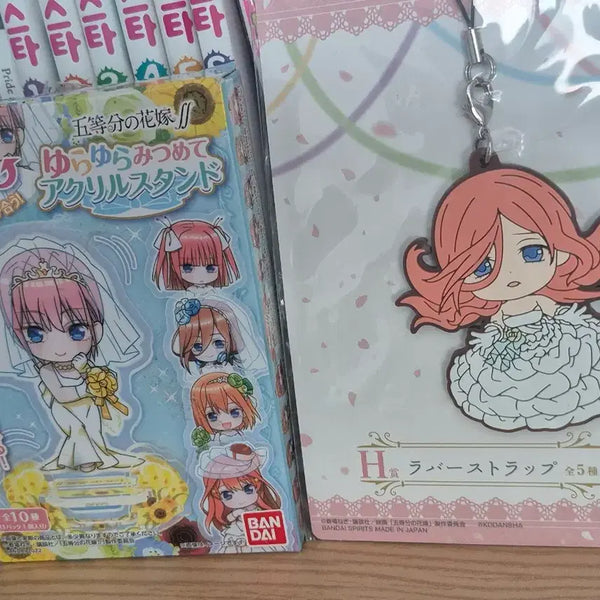 [BUNJANG] The Quintessential Quintuplets Nakano Miku Rubber Strap & Nakano Itsuki Acrylic Stand Bundle / 5등분의신부 나가노 미쿠 이츠키 아크릴 러버스트랩