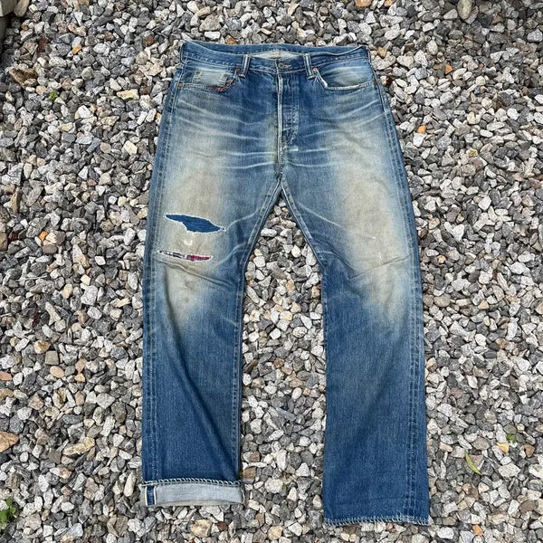 [BUNJANG] 1980s World Jeans International Selvedge Denim Pants / 80s 레어/월드 진 인터내셔널 스코빌 리벳셀비지 데님(실측확인)