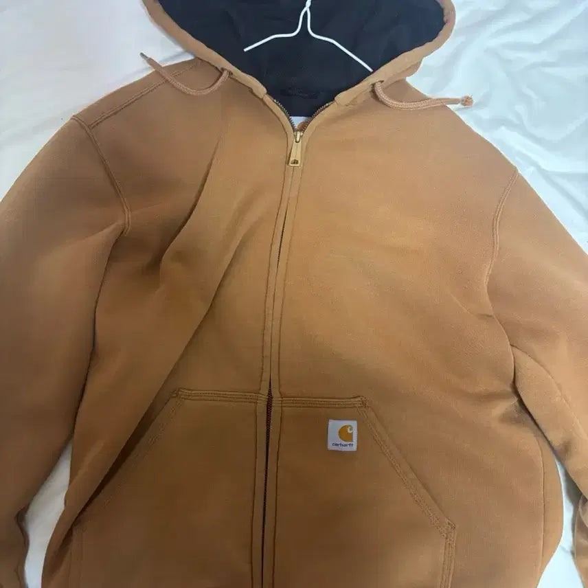 [BUNJANG] Carhartt Mustard Hoodie Zip-Up / 칼하트 된장 후드집업