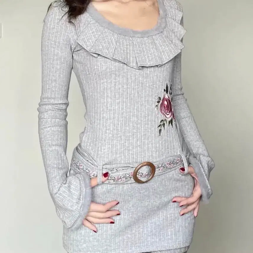 [BUNJANG] Wet Tail Knit Dress / Wet tail 니트 원피스 핀터레스트 갸루빈티지 리즈리사 베메클