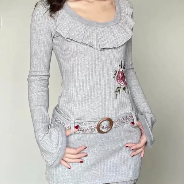 [BUNJANG] Wet Tail Knit Dress / Wet tail 니트 원피스 핀터레스트 갸루빈티지 리즈리사 베메클
