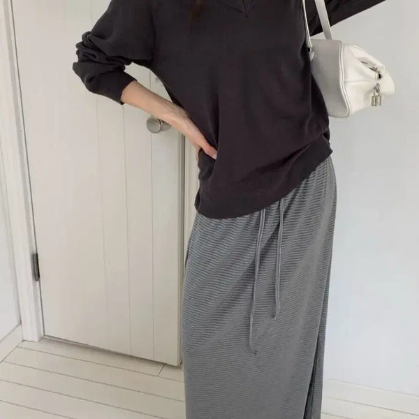 [BUNJANG] Stripe Skirt / 도매택 스커트 스트라이프 스커트