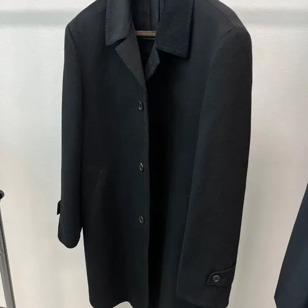 [BUNJANG] Cambridge Cashmere Balmacaan Coat Black / 105) 캠브릿지 캐시미어 발마칸코트