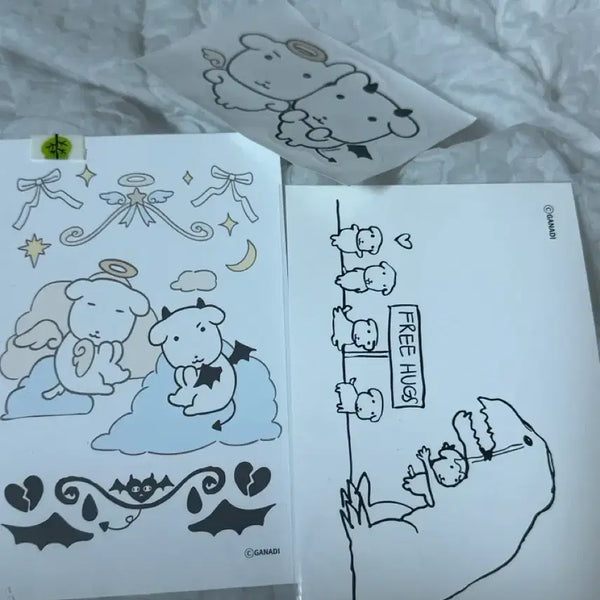 [BUNJANG] GANADI Postcard Set with Special Sticker / 가나디 엽서