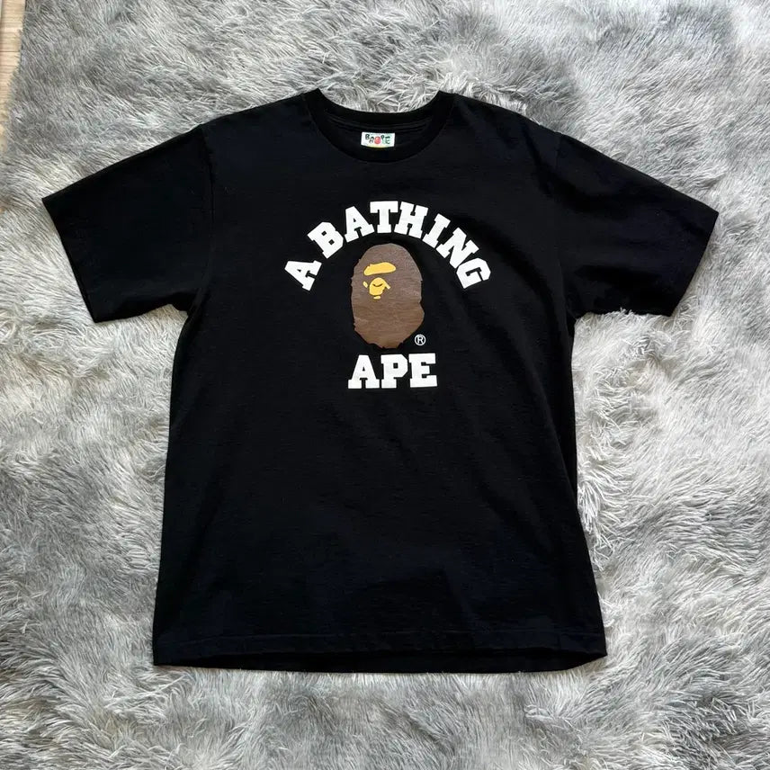 [BUNJANG] BAPE Short Sleeve T-Shirt Black M / 베이프 반팔티 블랙