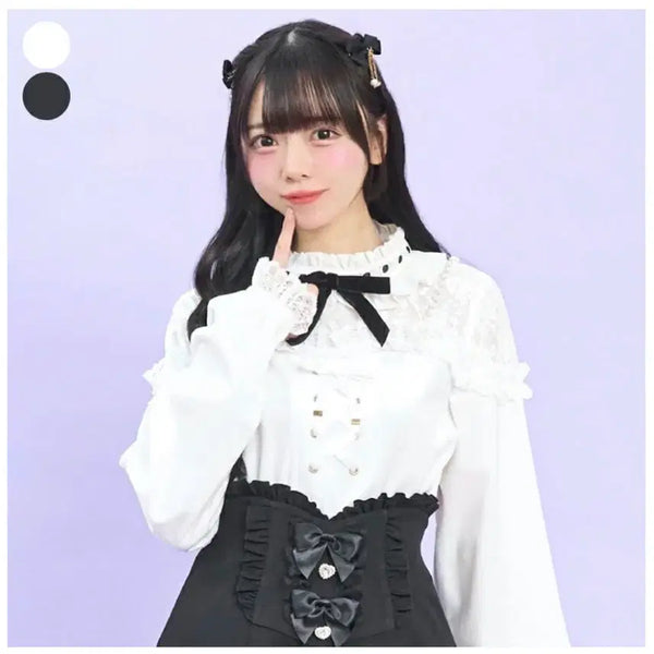 [BUNJANG] Secret Honey White Blouse / 시허니 시크릿허니 블라우스 지뢰계 양산형 스나계