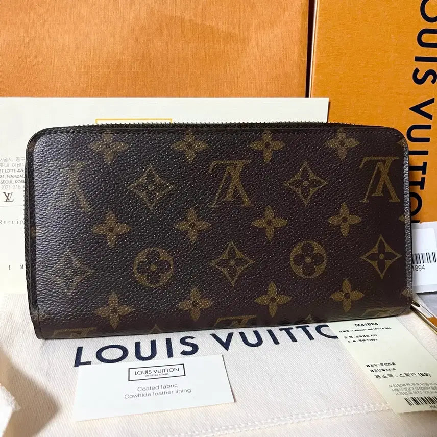 [BUNJANG] Louis Vuitton Monogram Zipped Long Wallet M41894 / [새상품급,풀구성] 루이비통 모노그램 지퍼 장지갑