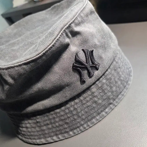 [BUNJANG] MLB Bucket Hat Dark Gray / MLB 모자, 버킷햇 (사용안함)