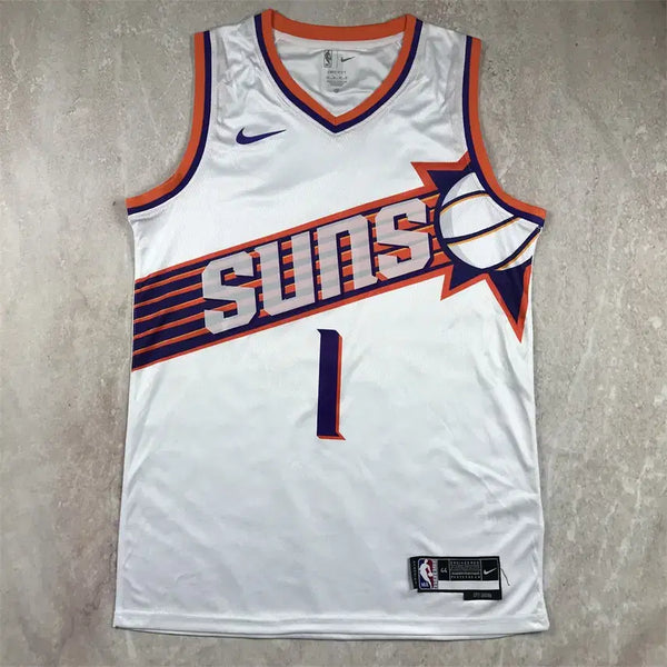 [BUNJANG] Phoenix Suns Devin Booker #1 White Swingman Basketball Jersey / 피닉스 선스 1호 데번 부커 화이트 신상 농구복 스윙맨
