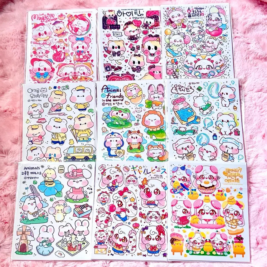[BUNJANG] Enggko Ins Sticker Set (10 Sets) / <포용 처분> 엥꼬님 인스 10세트
