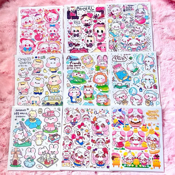 [BUNJANG] Enggko Ins Sticker Set (10 Sets) / <포용 처분> 엥꼬님 인스 10세트