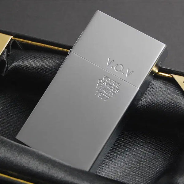 [BUNJANG] Korean Made Zippo-style Oil Lighter Slim Design 1 Matte Chrome / 국산 오일라이터 지포형 라이터 슬림 디자인1 무광 크롬재질 보관 새제품