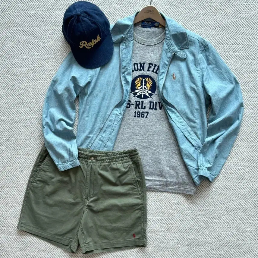 [BUNJANG] Polo Chambray Bayport Jacket / 폴로샴브레이베이포트자켓