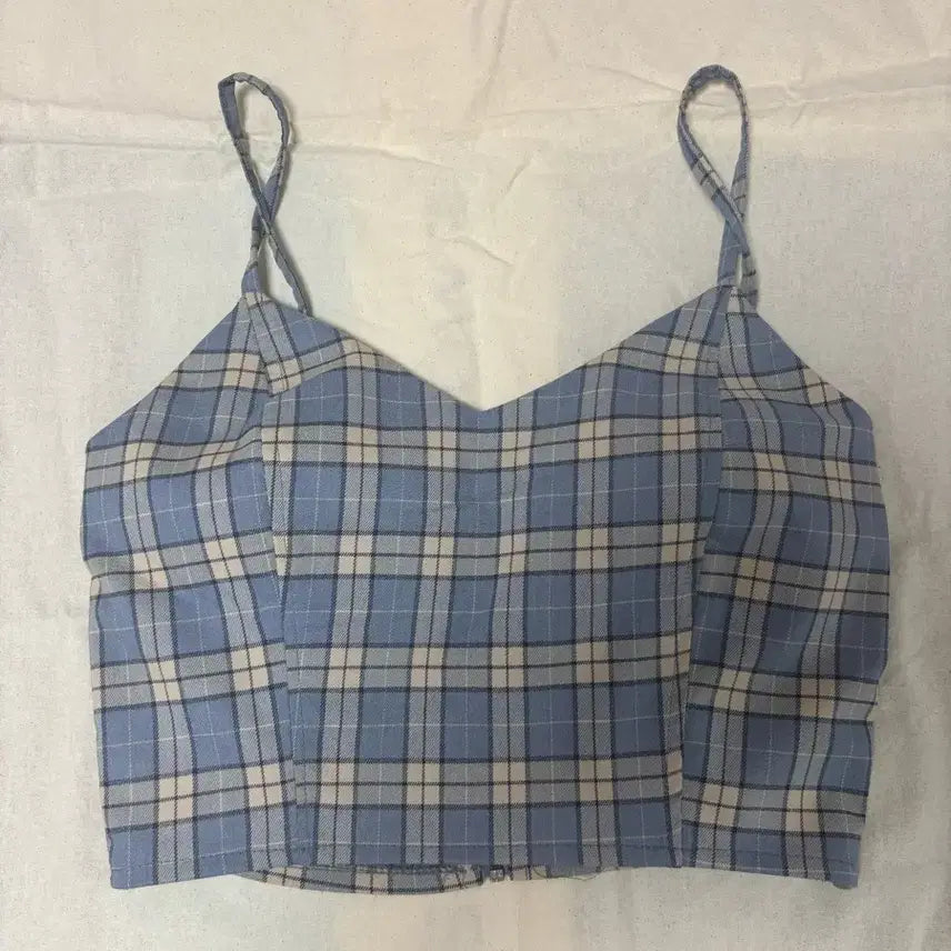 [BUNJANG] Karina Top & Check Bustier Bundle Set / 카리나탑+ 체크 뷔스티에 일괄 판매해요!