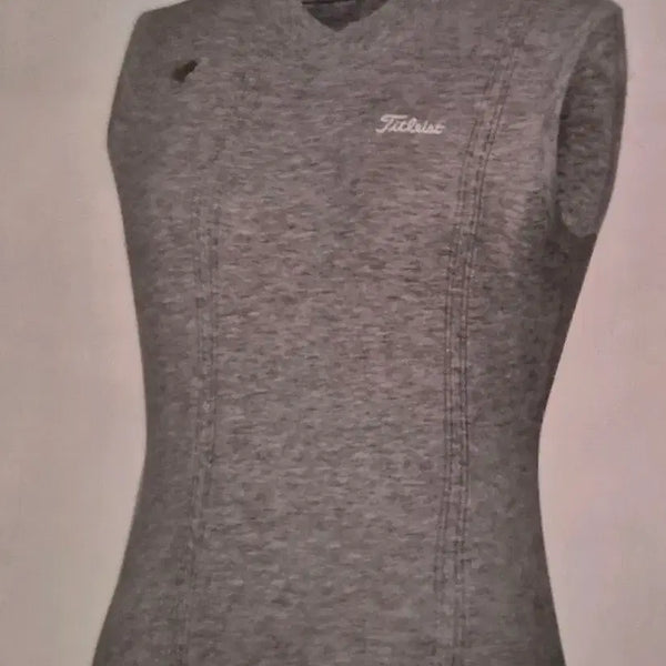 [BUNJANG] Titleist Golf Knit Vest Gray New / 타이틀리스트 골프 니트 조끼 회색신형