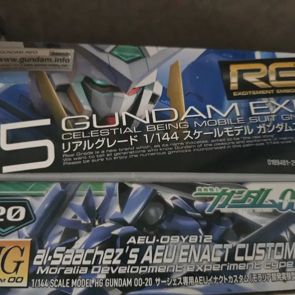 [BUNJANG] RG 1/144 Gundam Exia & HG AEU 00 Gundam Ifrit Custom Model Kit Set / RG 1/144 건담 엑시아 모델+이넥트 셔세스 커스텀