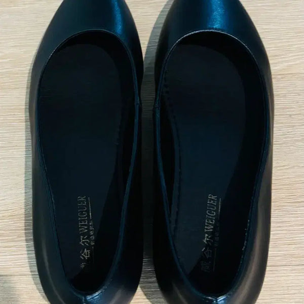 [BUNJANG] Women's Black Flat Shoes Size 240 / 여성 검정색 플랫슈즈240