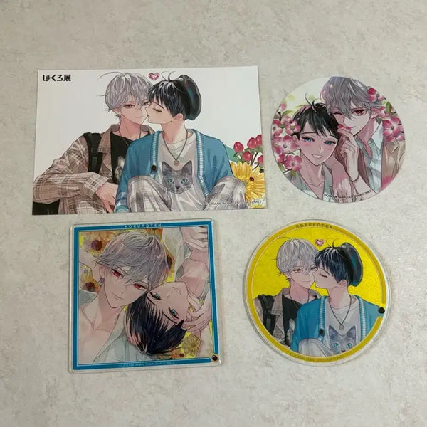 [BUNJANG] Japanese BL Goods Acrylic Coaster & Postcard Set / 일본 비엘굿즈 아크릴 코스터 엽서