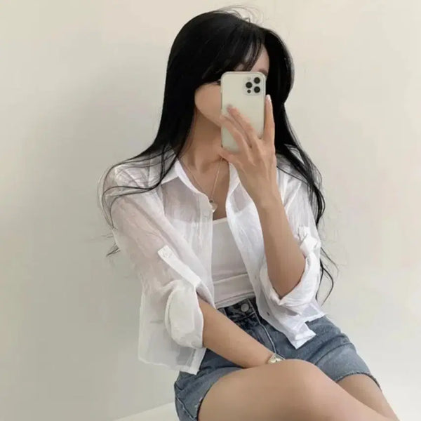 [BUNJANG] Andmore Blouse Shirt / 에이블리 앤드모어 블라우스 셔츠