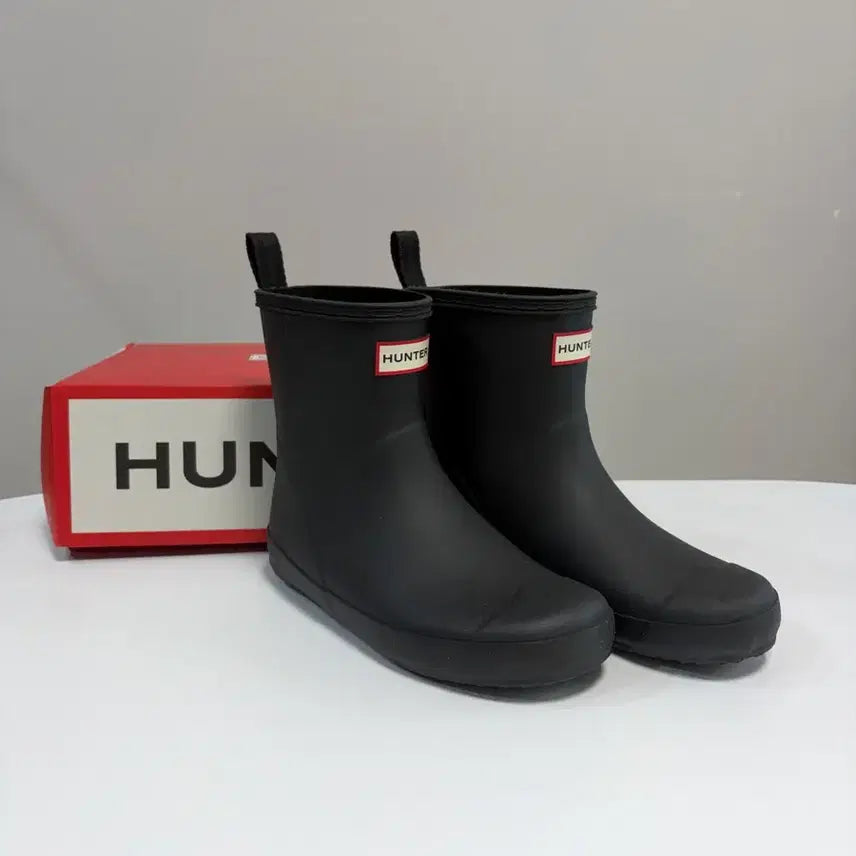 [BUNJANG] Hunter First Classic Short Rain Boots Black 240 / 헌터 퍼스트 클래식 숏 레인부츠 블랙 240 (새상품 급/박스O)