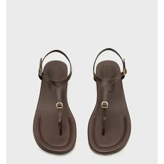[BUNJANG] Chaaya Tea Strap Sandals (Brown) / 차하야-티 스트랩 샌들 (브라운/240)