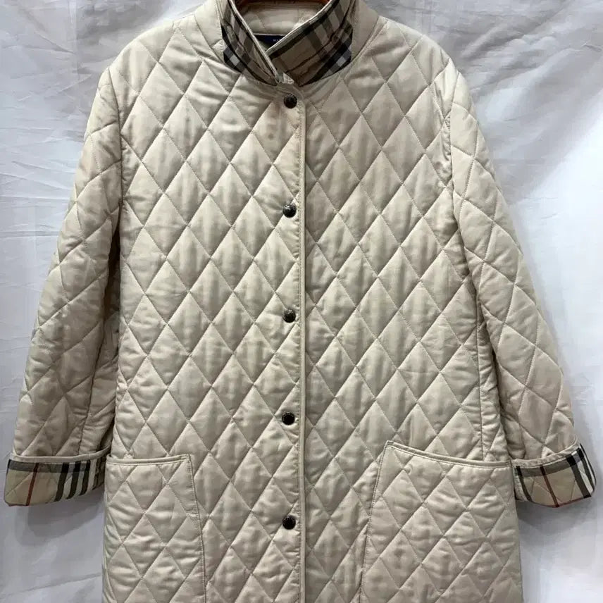 [BUNJANG] Burberry Check Quilted Jacket Size 66 / 정품) 버버리 체크 누빔 퀼팅 자켓 66사이즈