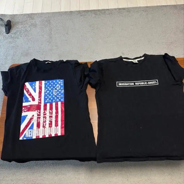 [BUNJANG] Men's Design T-Shirts Bundle Set (Approx. L-XL) / 남성 디자인 티셔츠 17장 일괄