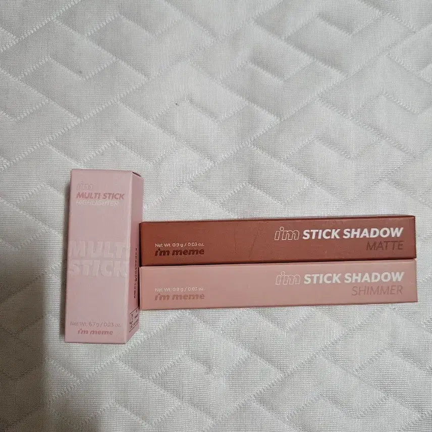 [BUNJANG] I'm Meme Multi Stick Highlighter & Stick Shadow Set / 하이라이터 & 스틱샤도우