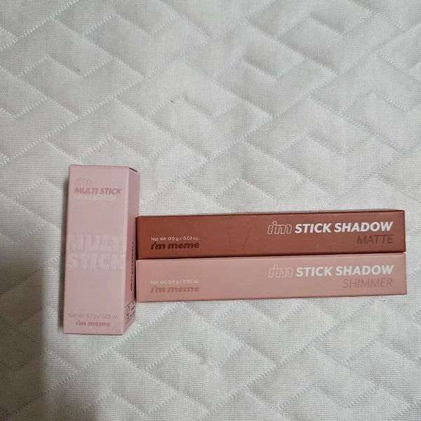 [BUNJANG] I'm Meme Multi Stick Highlighter & Stick Shadow Set / 하이라이터 & 스틱샤도우