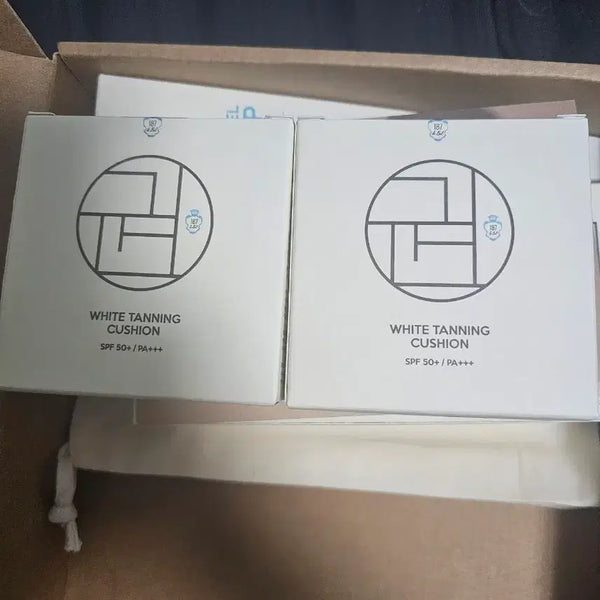 [BUNJANG] 187Label Kwon Edition White Tanning Cushion Bundle Set / 187라벨 권에디션 화이트태닝 쿠션 두개 일괄 판매 합니다