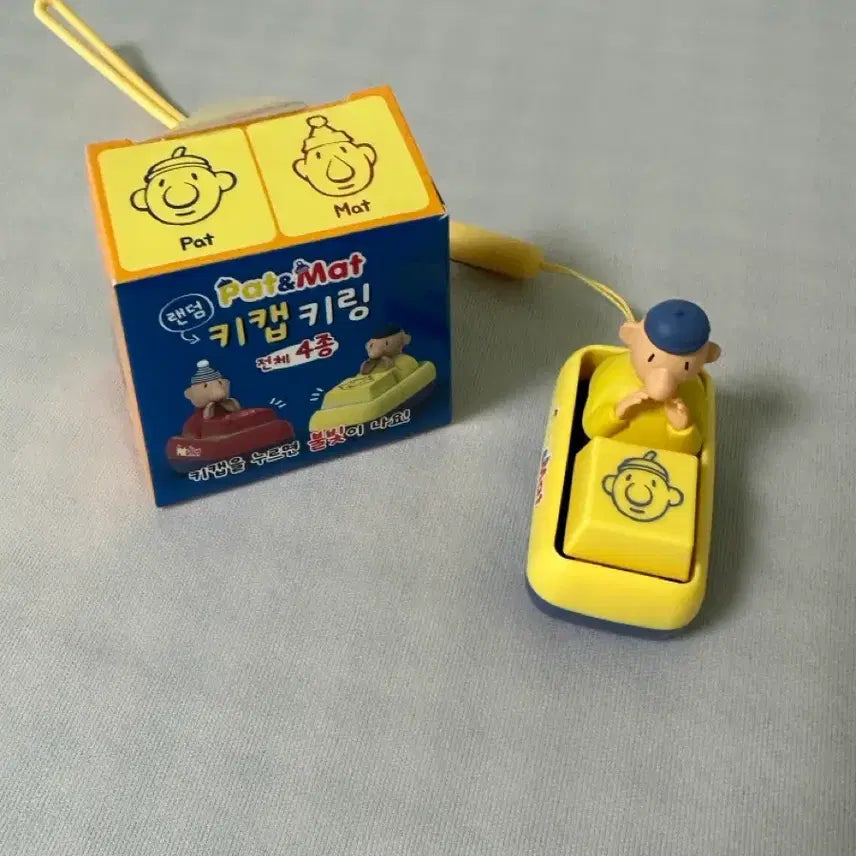 [BUNJANG] Pat & Mat Keycap Keyring / 패트와 매트 키캡 키링