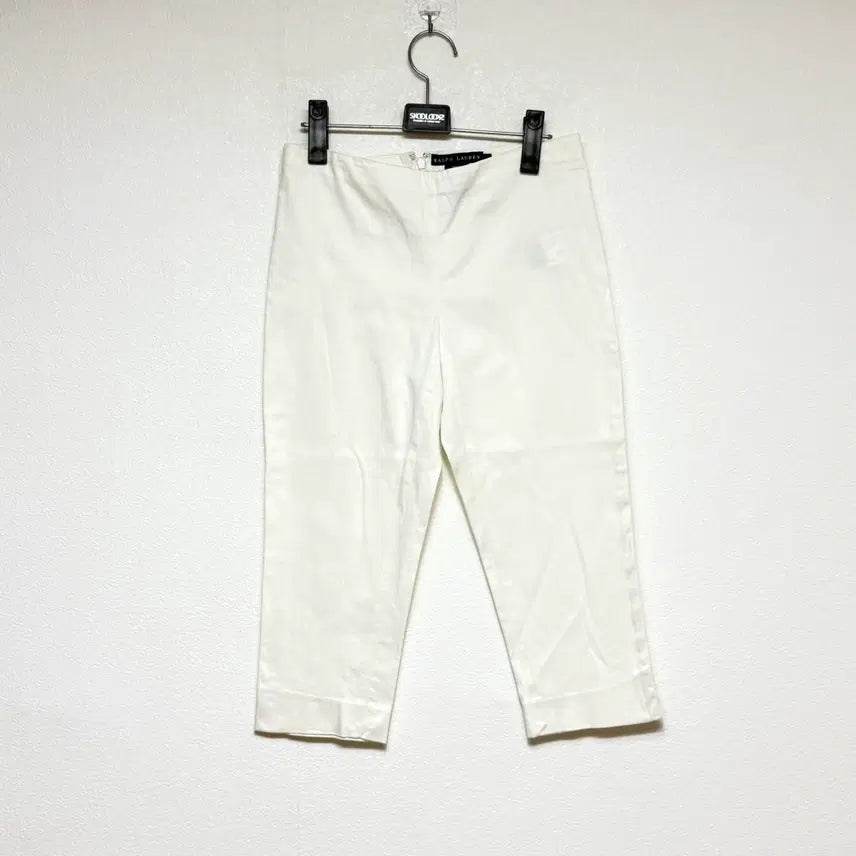 [BUNJANG] Ralph Lauren White Capri Pants Size 2/55 / 랄프로렌 화이트 카프리팬츠 2사이즈/55