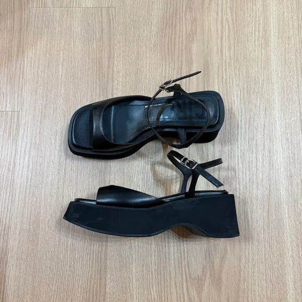 [BUNJANG] Circle Platform Sandals / circle 써클 플랫폼 샌들 230-235