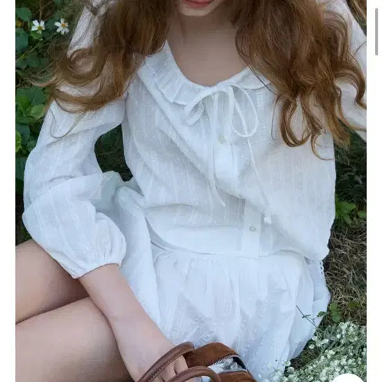 [BUNJANG] Letter From Moon Blouse Skirt Set / 레터프롬문 블라우스 스커트 세트