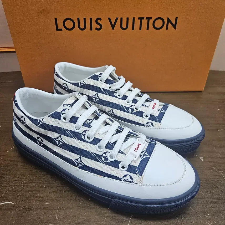 [BUNJANG] Louis Vuitton Monogram Stella Sneakers Navy / 35.5(225) 루이비통 LV 모노그램 스텔라 스니커즈 네이비