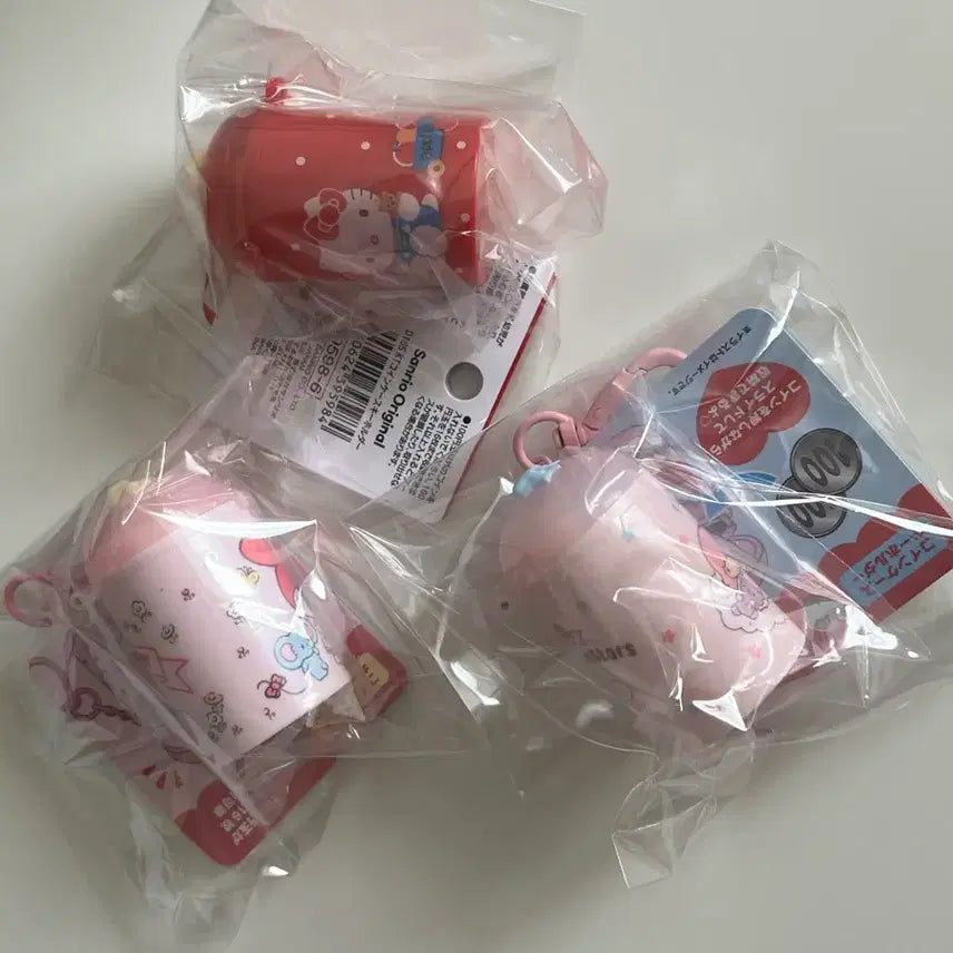 [BUNJANG] Sanrio Coin Case Wallet Keychain Holder Set / 산리오 코인 동전 케이스 지갑 코인 실린더 키링 키홀더 3종