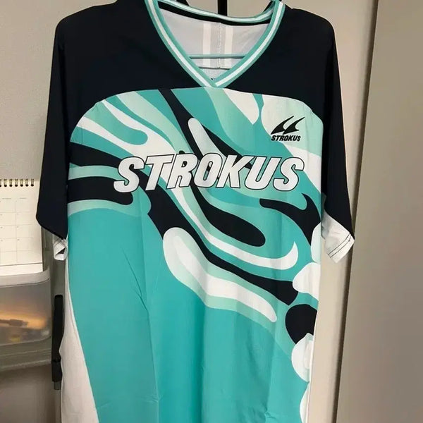 [BUNJANG] Strokers Badminton Short Sleeve T-Shirt (L/100) / 배드민턴 스트로커스 반팔 티셔츠 L사이즈100 탁구 배구 테니스