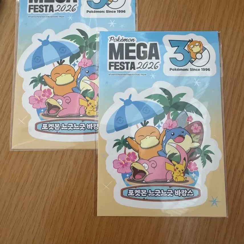 [BUNJANG] Pokemon 30th Anniversary Sticker & Badge Set / 포켓몬스터 30주년 스티커, 뱃지