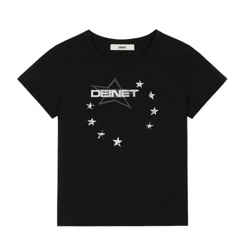 [BUNJANG] DANINET Star Graphic T-Shirt - Black / 다이닛 스타 그래픽 티셔츠 인 블랙 1912769